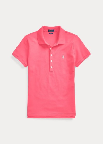 Camisa Polo Polo Ralph Lauren Slim Fit Stretch Mulher 68035-RJFC